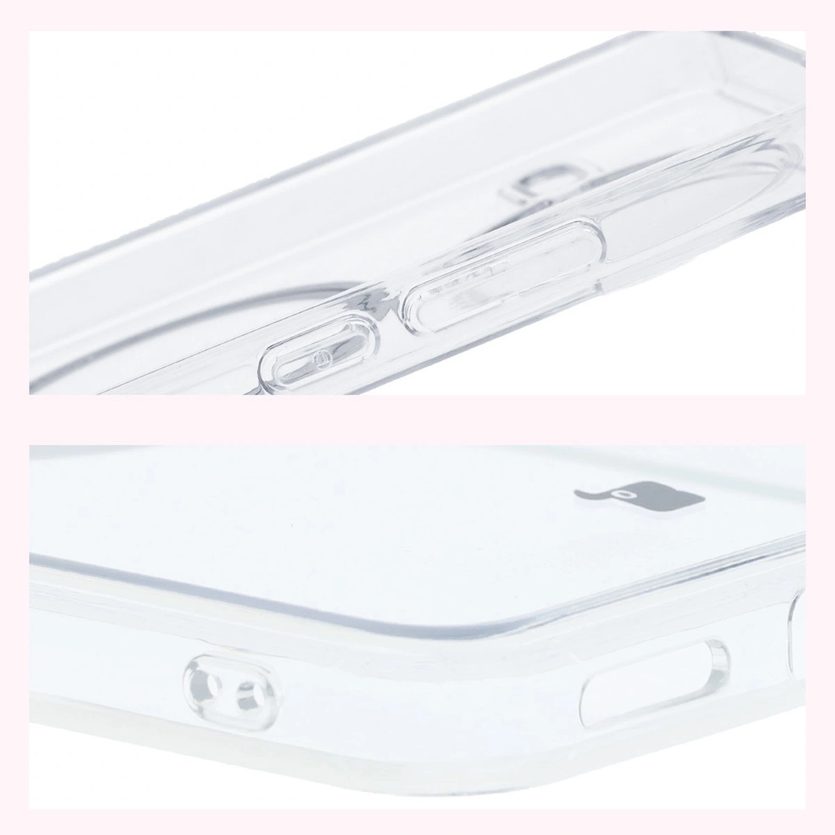 Wzmocnione narożniki i podwyższone ranty ekranu w etui Bizon Case CrystalO do Xiaomi POCO F7 Pro